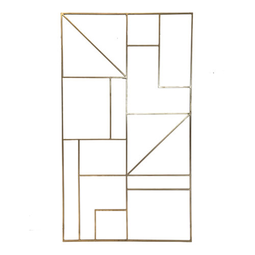 Gold Geometric Wall
