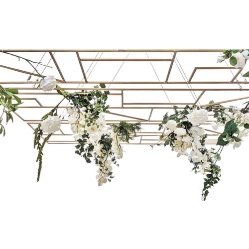 Suspended Gold Geo Frame