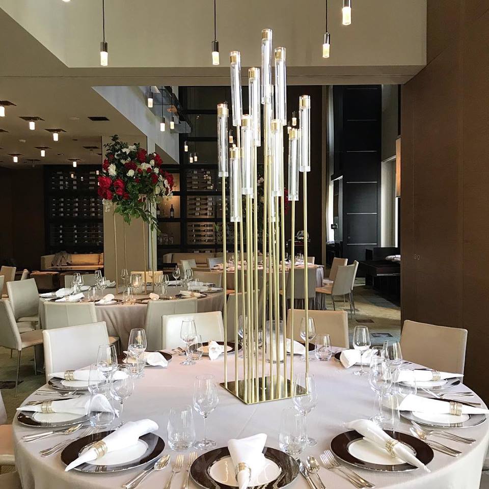 Gold Candelabra Melbourne Event Florals